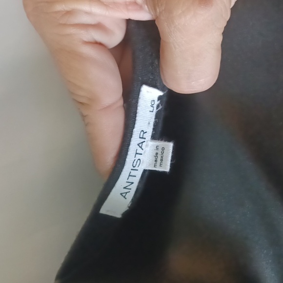 ANTISTAR BLACK TWIST FRONT DRESS - Picture 3 of 6